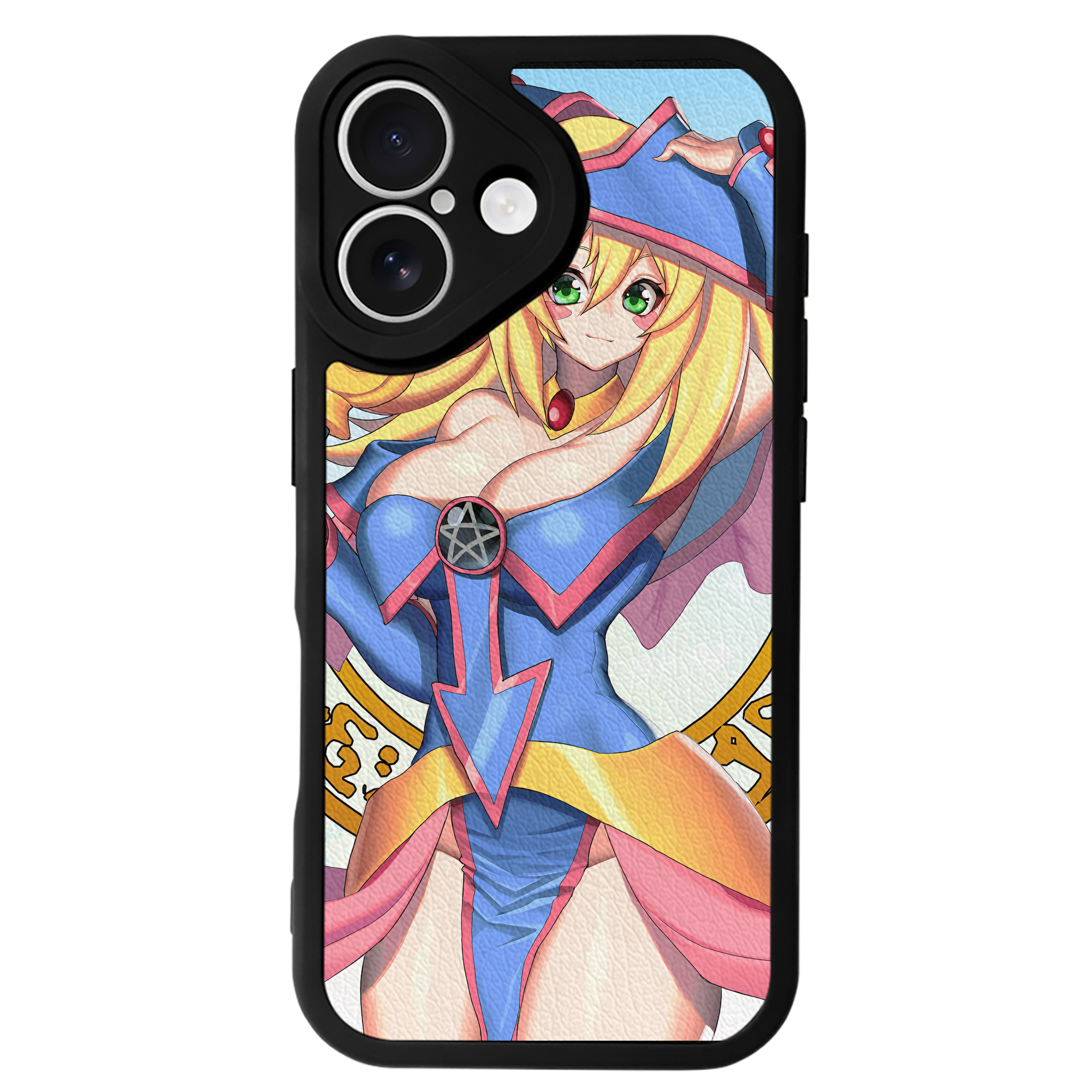 （画像用） 遊☆戯☆王 Yu-Gi-Oh! 【iPhone 16シリーズ対応】シリコンスマホケース（レザー調） 材質：シリコン